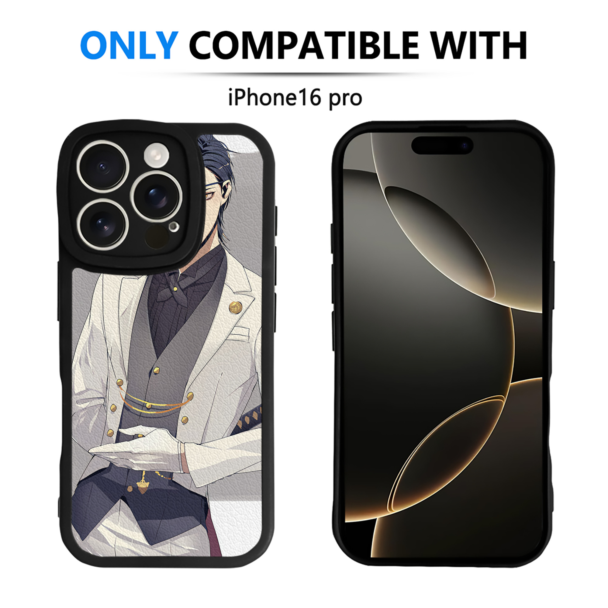 （画像用） 刀剣乱舞 Touken Ranbu 【iPhone 16シリーズ対応】シリコンスマホケース（レザー調） 材質：シリコン